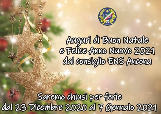 Auguri Buone Feste 2021 da ENS Ancona copy